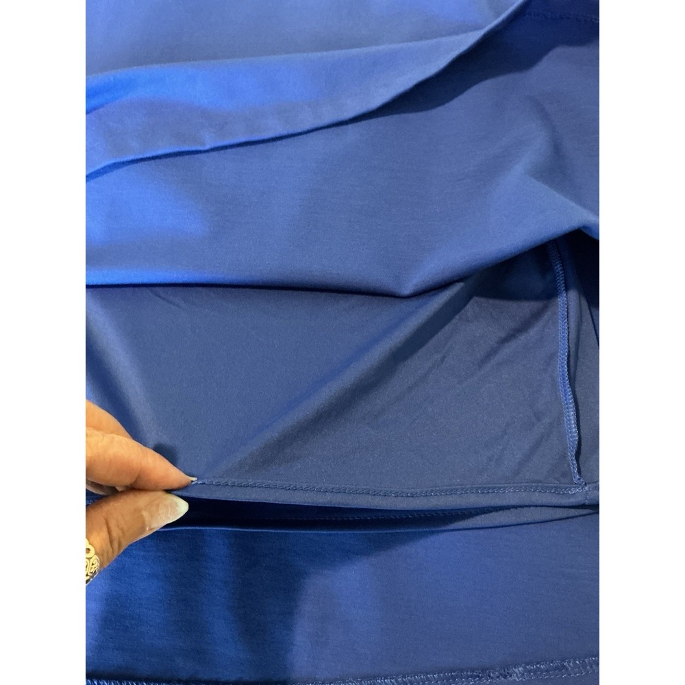 Banana Republic Radiant One Shoulder Dress Royal Pockets Blue Sz 6‎ - Picture 8 of 16